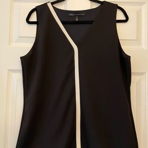 White House Black Market Black and White Top, Size Large